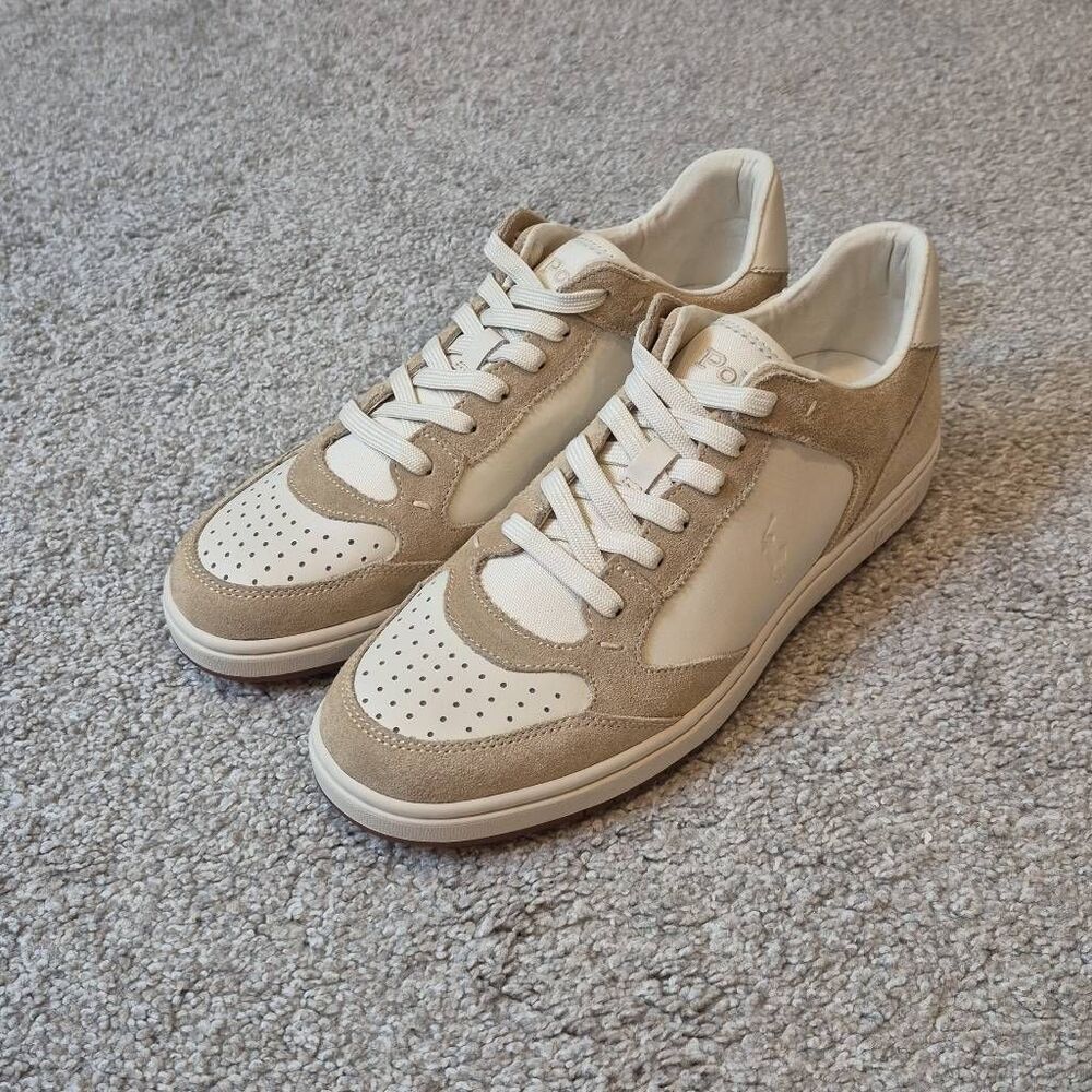 Polo Ralph Lauren Men's Court Leather Suede Sneaker Size 12